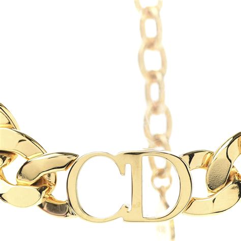 dior chain gold